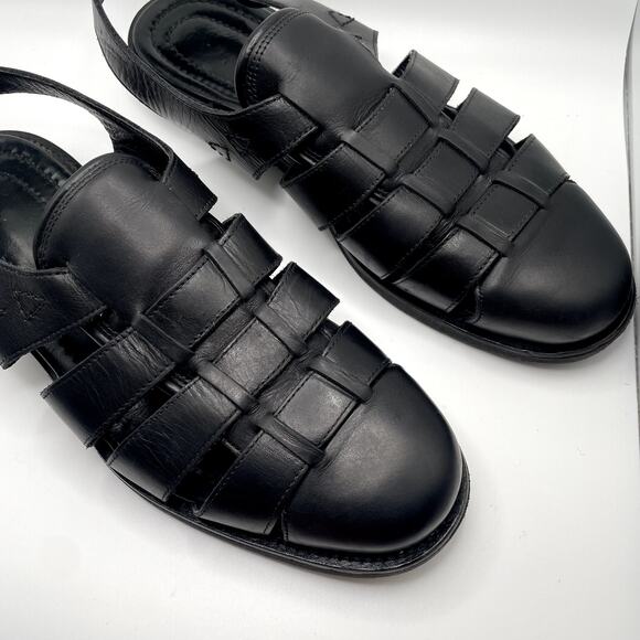 Allen Edmonds Men's Leather Fisherman Slingback Sandals 11 - Picture 3 of 14